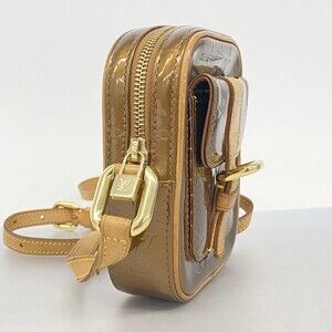 Louis Vuitton Bron Patent Vernis Christy Shoulder White Bag